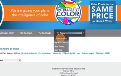 How to Update Your User Profile on the Plan Room